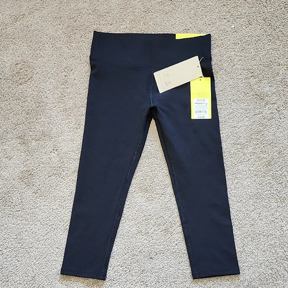 All In Motion Girls' Everyday Soft Capri Leggings With Crossover Waistband - Picture 1 of 5